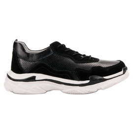 Goodin Black Leather Sneakers Goodin Black Leather Sneakers