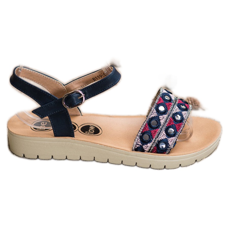 SHELOVET Casual Sandals multicolored navy blue