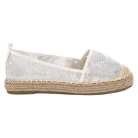 SHELOVET Lace Espadrilles white SHELOVET Lace Espadrilles white