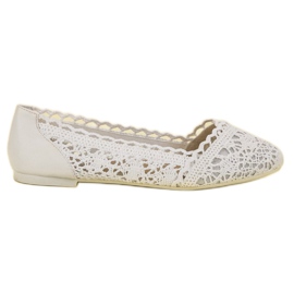 Coura White lace ballerinas Coura White lace ballerinas