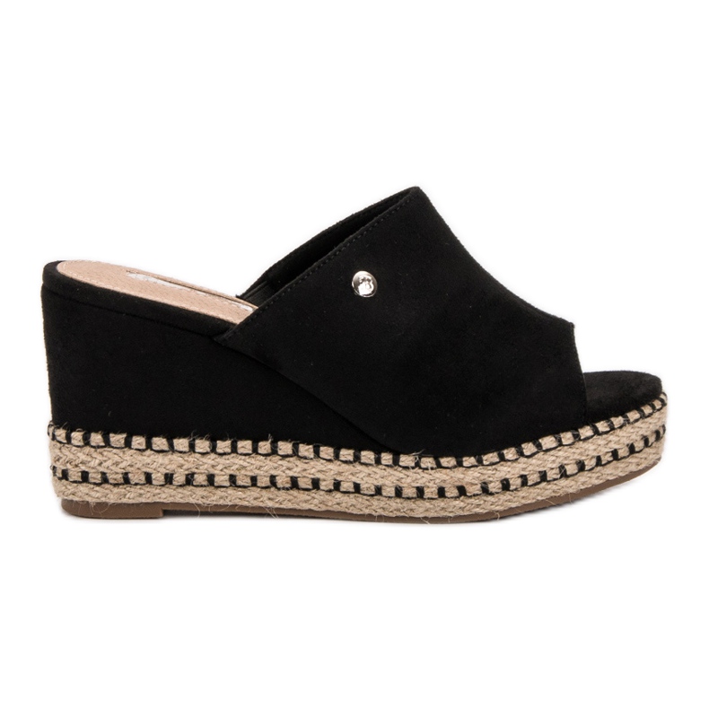 Best Shoes Wedge Sandals black