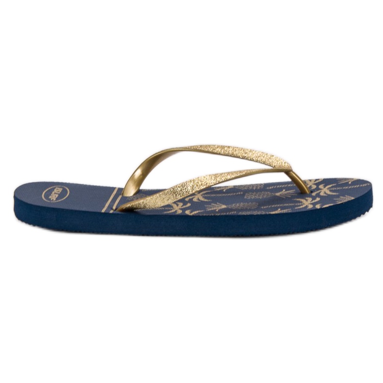 SHELOVET Light flip-flops blue yellow