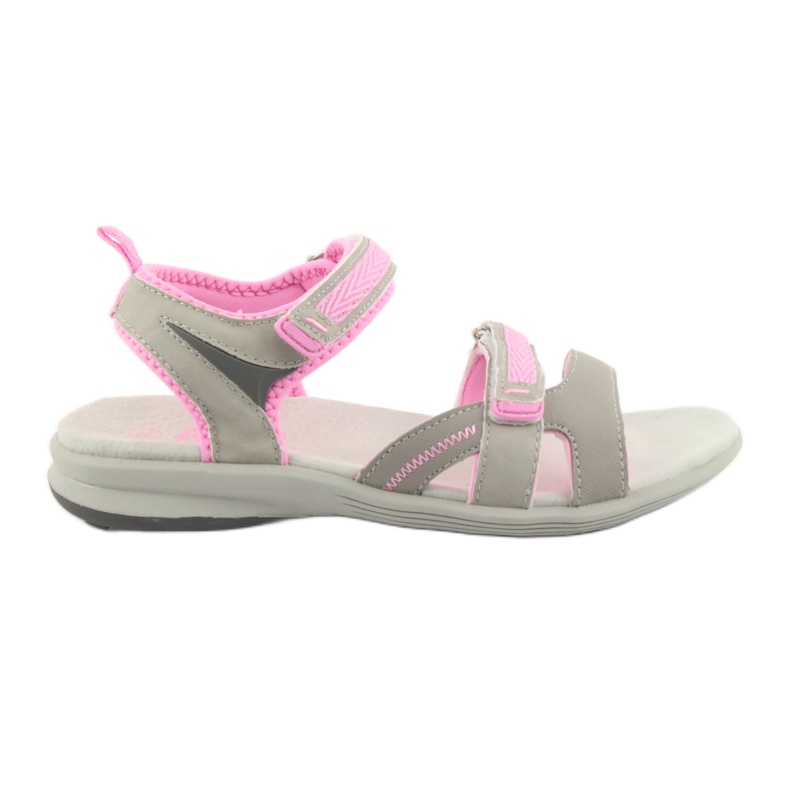 American Club HL12 girls' sandals gray grey pink