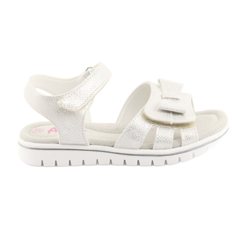 American Club American Girls' Sandals White Pearl GC25 American Club American Girls' Sandals White Pearl GC25