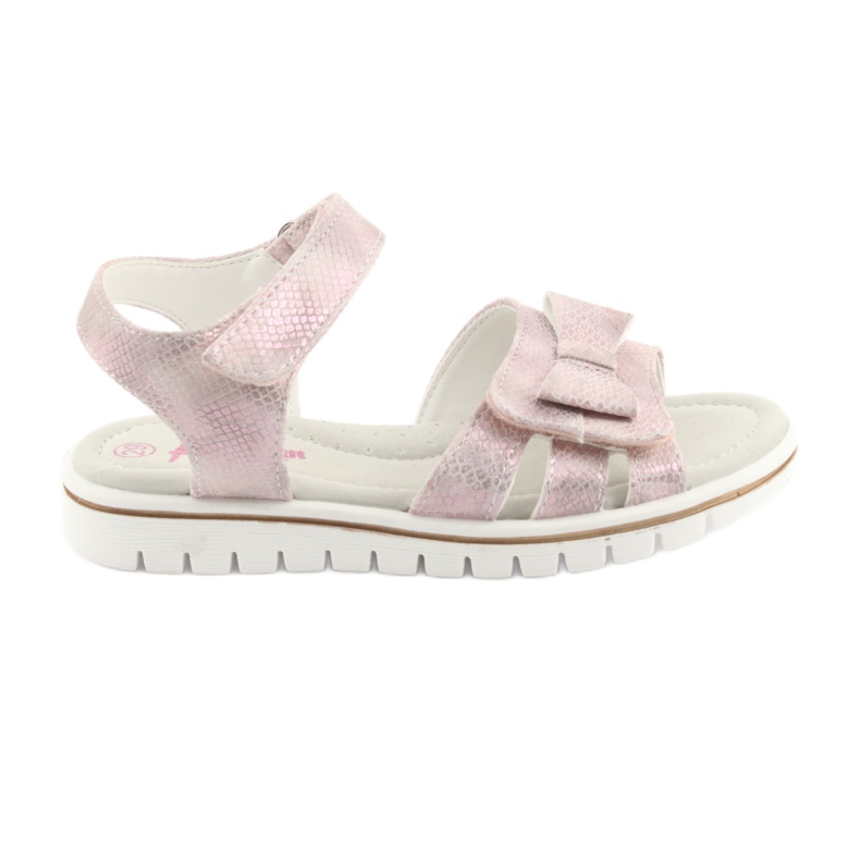 American Club GC25 pink bow sandals