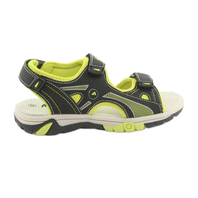 American Club RL22 black sandals for boys green