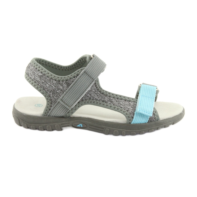 American Club American sandals with RL10 leather insert gray/blue grey