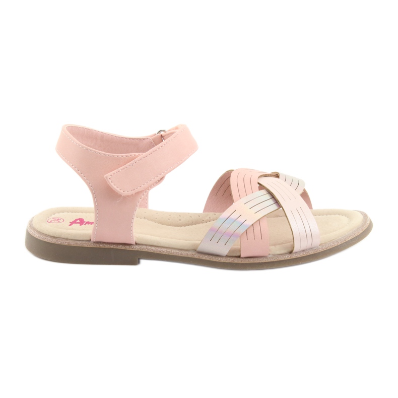 American Club GC23 metallic girls' sandals pink