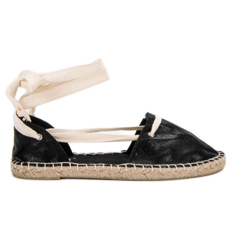 Cm Paris Knotted Espadrilles black Cm Paris Knotted Espadrilles black