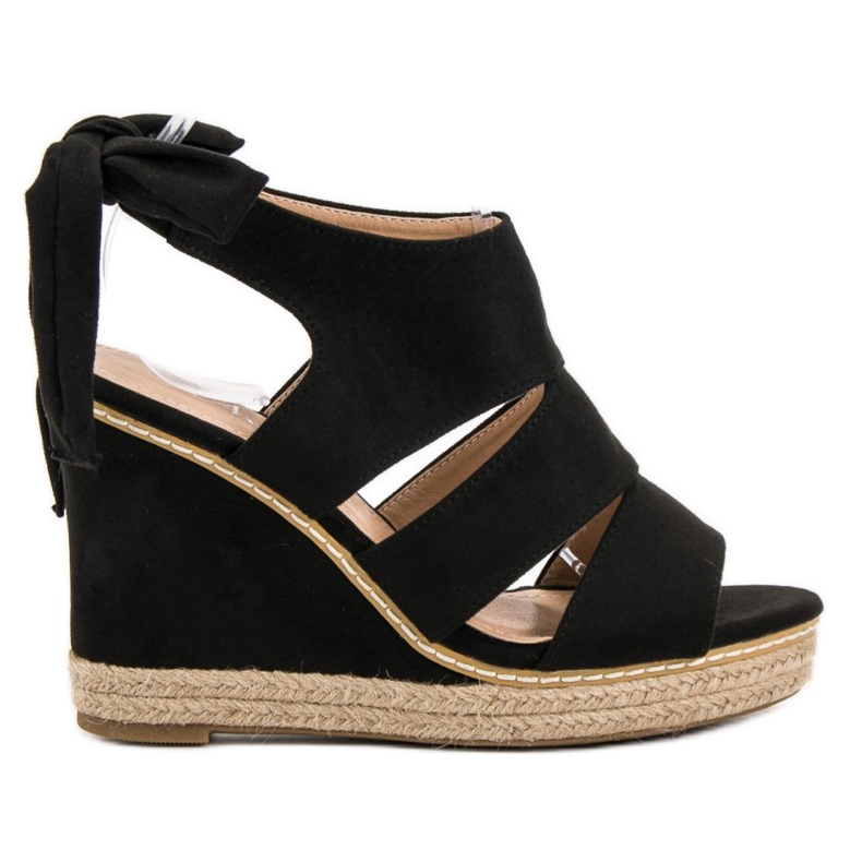 Anesia Paris Wedge Sandals black