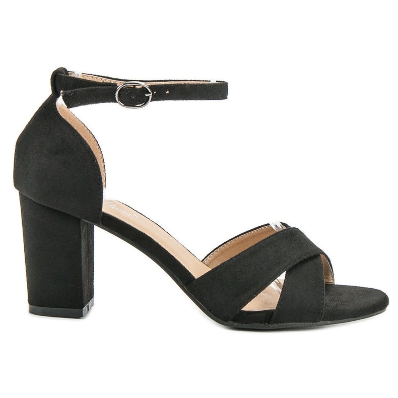Best Shoes Black Suede Sandals