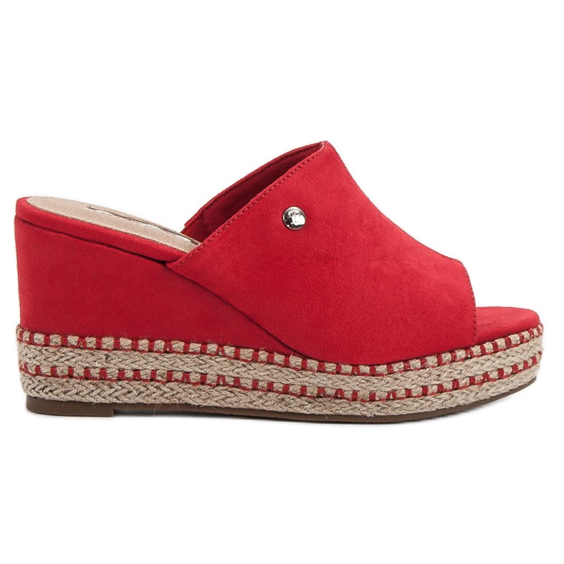 Best Shoes Wedge Sandals red