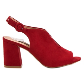 Milaya Stylish Closed Sandals red