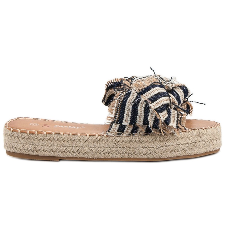 Seastar Striped Slippers brown blue Seastar Striped Slippers brown blue