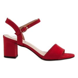 Evento Sandals On A Bar red Evento Sandals On A Bar red