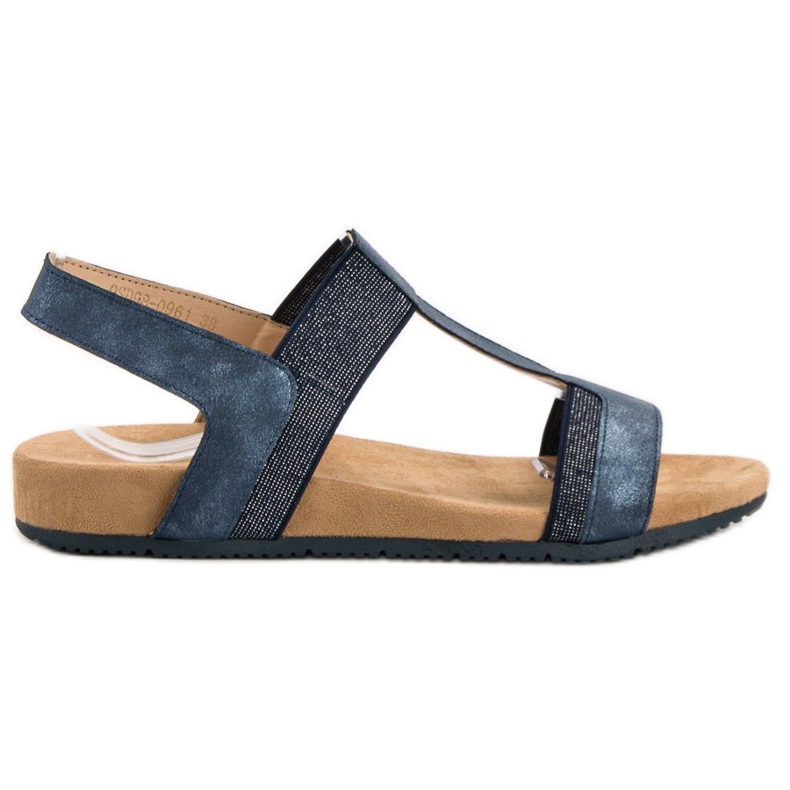 Evento Blue Slip On Sandals