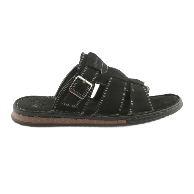 American Club American Men's flip flops lightweight podka06 black