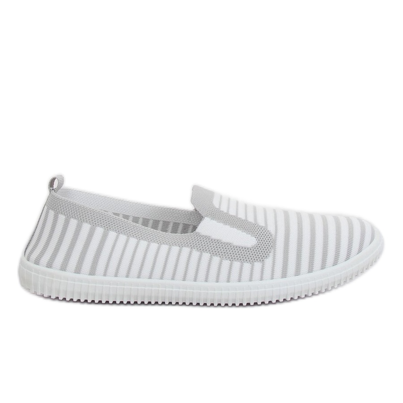 Gray XJ-2909 Gray slipon sneakers white grey Gray XJ-2909 Gray slipon sneakers white grey