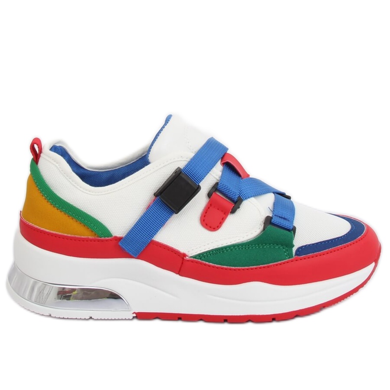 Colored 8801 Blue sports shoes white multicolored