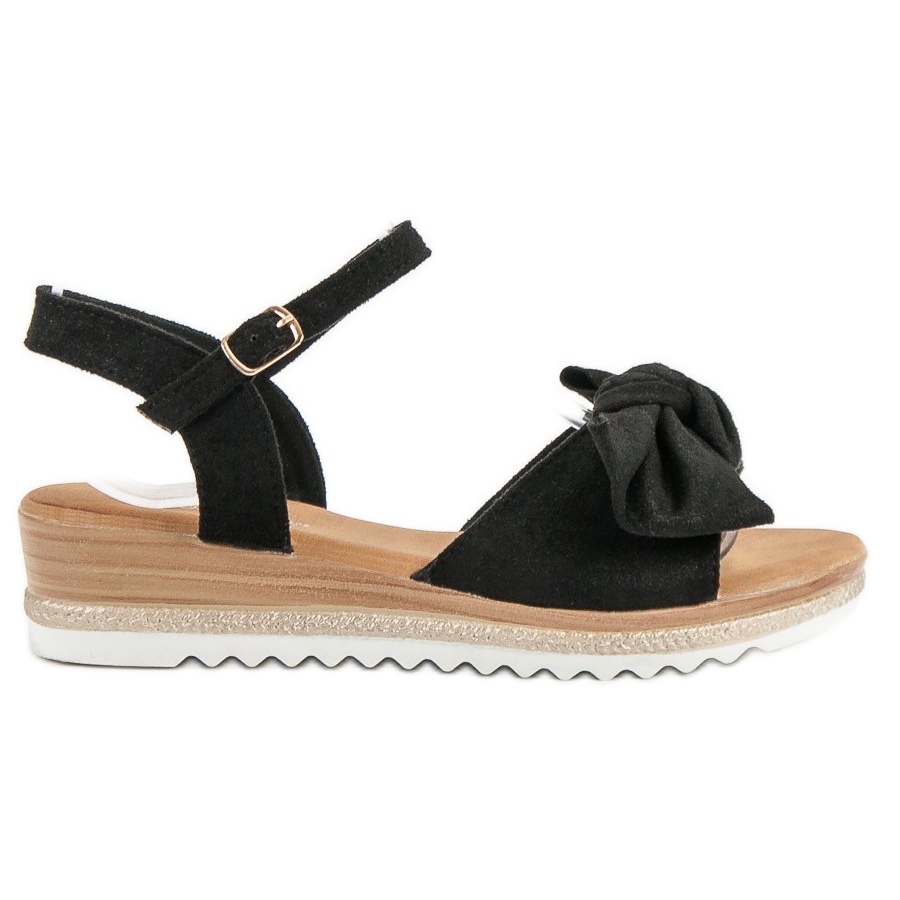 Bello Star Sandals With Bow Black Butymodne Pl