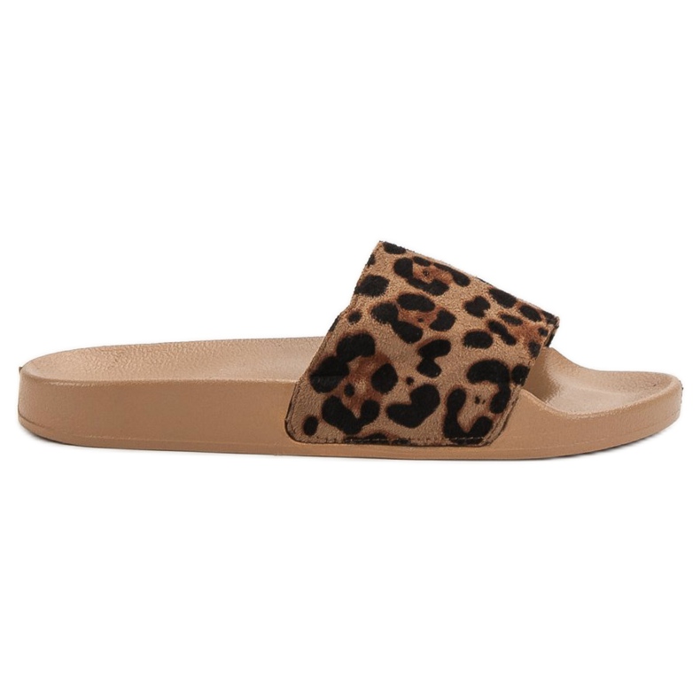 SHELOVET Suede Sports Slippers brown
