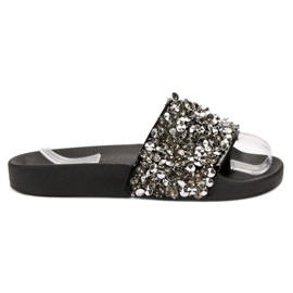 Seastar Elegant Black Slippers Seastar Elegant Black Slippers