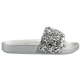 Seastar Elegant Silver Slippers grey