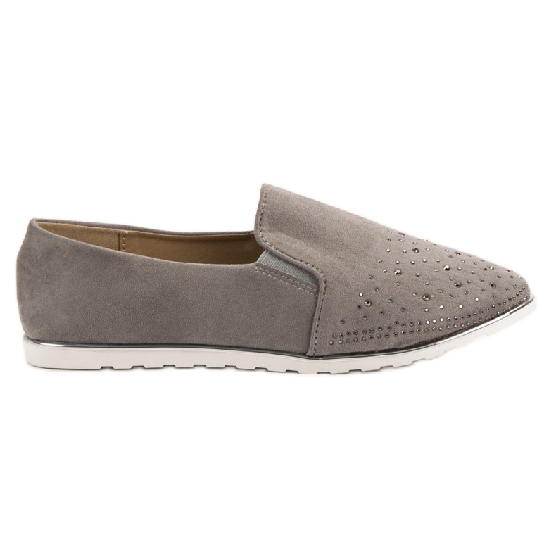 SHELOVET Suede Slipons grey