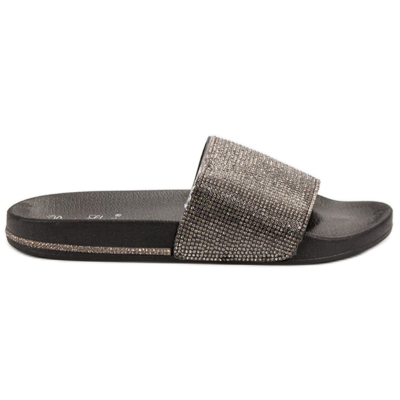 Best Shoes Slippers With Cubic Zirconia black