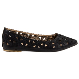 Openwork VICES ballerinas black