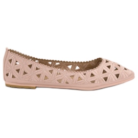 Openwork VICES ballerinas pink