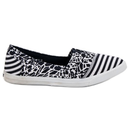 Sweet Shoes Slipons With A Pattern navy blue