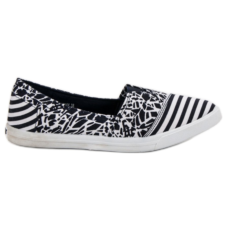 Sweet Shoes Slipons With A Pattern navy blue