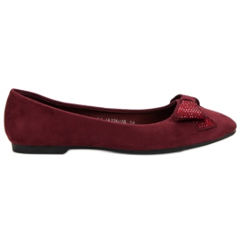 Best Shoes Maroon ballerinas red