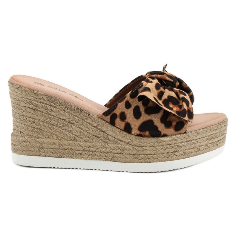 Bello Star Suede Wedge Sandals black brown