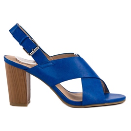 Kylie Cornflower high-heeled sandals blue