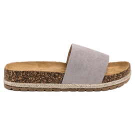 Bestelle Classic Suede Slippers grey