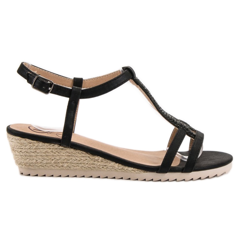 Kylie Comfortable wedge sandals black
