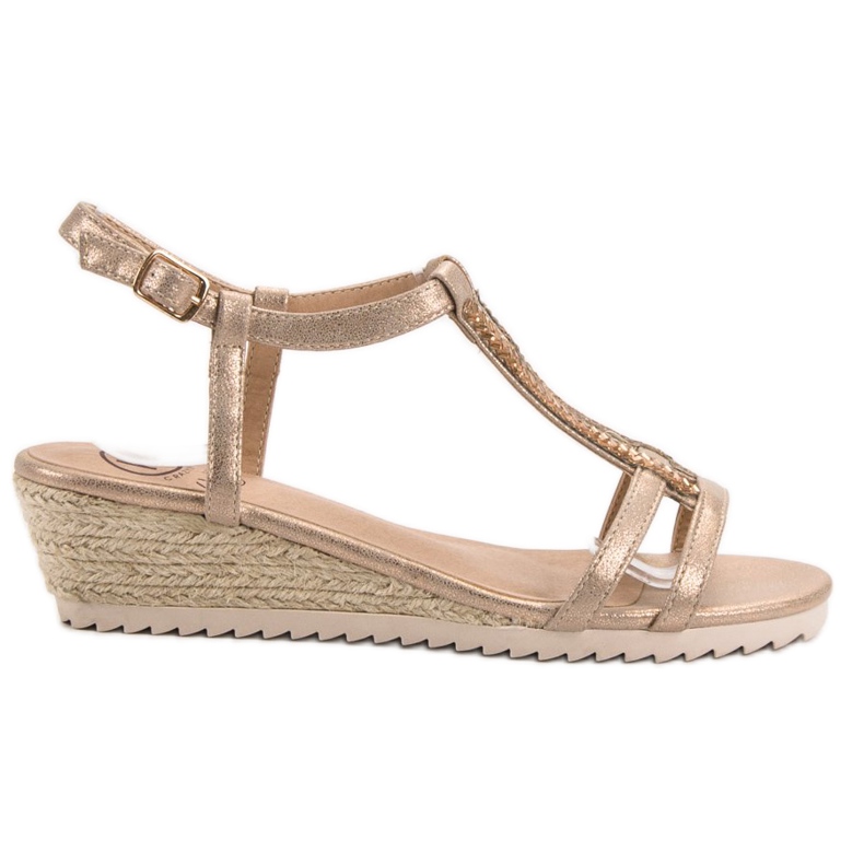 Kylie Comfortable wedge sandals yellow
