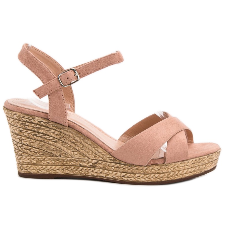Best Shoes Powder Sandals On Wedge pink Best Shoes Powder Sandals On Wedge pink