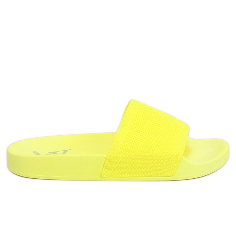 Yellow knitted belt slippers PT-110 Yellow