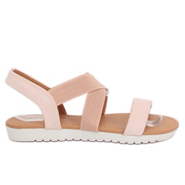 Beige sandals for women X565 Champagne brown pink Beige sandals for women X565 Champagne brown pink