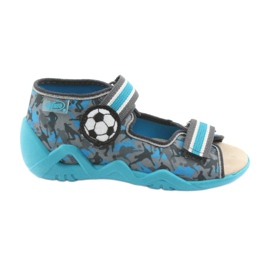 Befado yellow children's shoes 350P001 blue grey