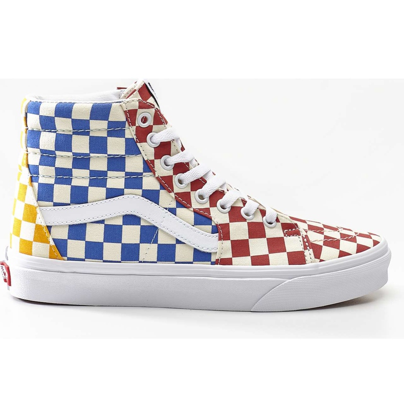Vans Sk8 Hi Vlv Checkerboard Multi True White blue multicolored