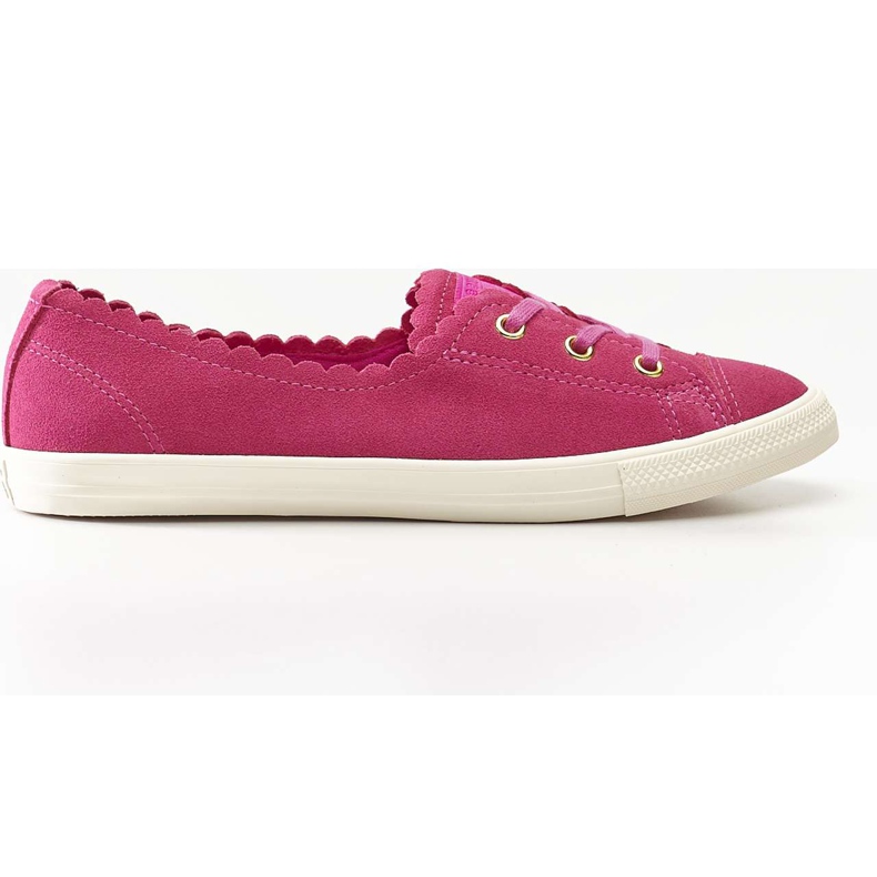 Converse Chuck Taylor All Star Ballet Scallop 484 Active Fuschia Gold Egret multicolored pink