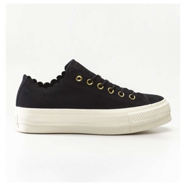 Converse Chuck Taylor All Star Lift Scallop 499 Black Gold Egret