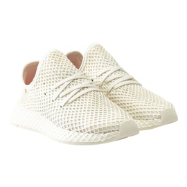 Adidas Deerupt Runner Off White Cloud White Shock Red Adidas Deerupt Runner Off White Cloud White Shock Red