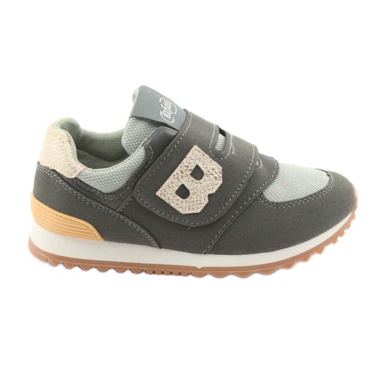 Befado children's shoes up to 23 cm 516Y040 grey yellow