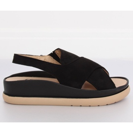 Women's black sandals G-202 Black II-GAT