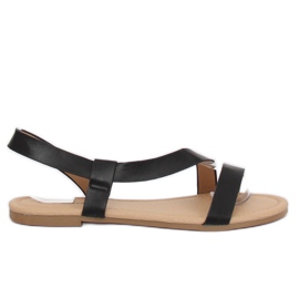 Black women's sandals 938 Black